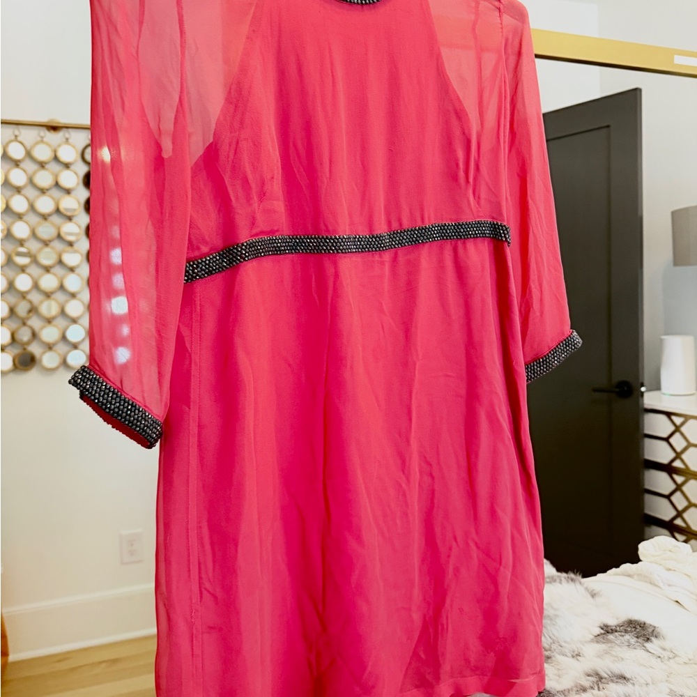 French Connection Vibrant Pink Dress